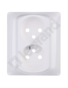 SISTENA LIFE Plakietka gniazda podwójnego arctic 771035