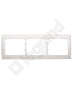 SISTENA LIFE Ramka potrójna pozioma arctic 771003 2