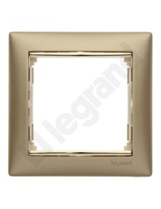 VALENA Ramka pojedyncza uniwersalna złoty mat/złoto 770301
