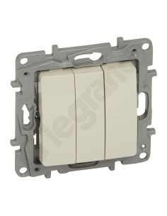 NILOE Łącznik potrójny 10 AX kremowy 764603