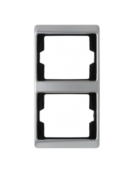 Arsys Ramka 2-krotna pionowa, stal szlachetna nierdzewna 13240004 Berker Hager