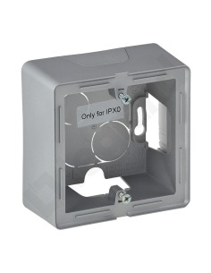 VALENA LIFE Puszka natynkowa pojedyncza aluminium 754211