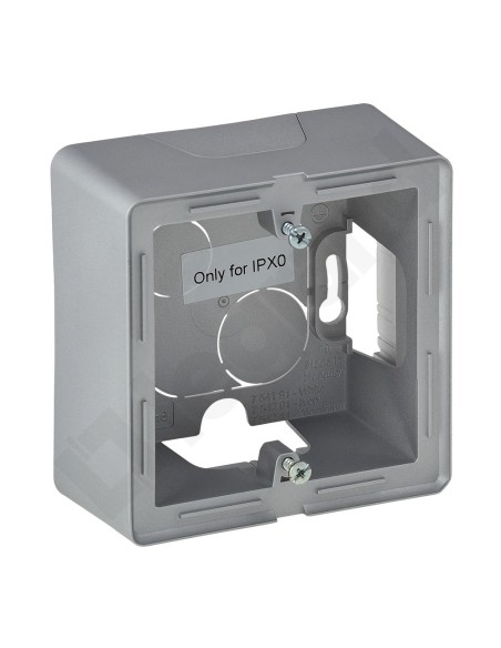 VALENA LIFE Puszka natynkowa pojedyncza aluminium 754211
