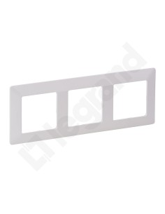 VALENA LIFE Ramka potrójna biała 754003