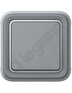 PLEXO55 Łącznik schodowy z uchwytem p/t szary 069811