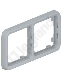 PLEXO55 Ramka podwójna pozioma szary 069683