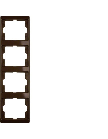 Arsys Ramka 4-krotna pionowa, brązowy  13430001 Berker Hager