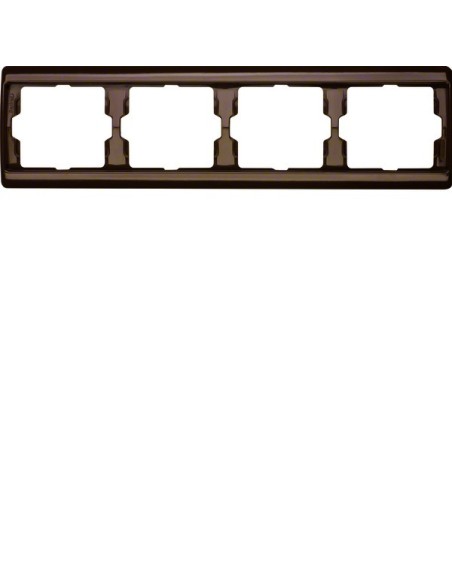 Arsys Ramka 4-krotna pozioma, brązowy  13830001 Berker Hager