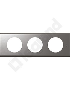 CELIANE Ramka potrójna stal niedz. Poziomy i pionowy 069103