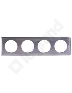 CELIANE Ramka poczwórna uniwersalna aluminium 068924