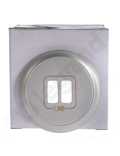 CELIANE Plakietka gniazda zasilającego 2xUSB tytan 068556