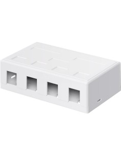 Pusta obudowa Keystone 4-port - umożliwia łatwy montaż metodą Snap-In 79376