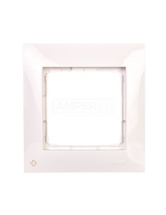 Simon 54 Premium Ramka pojedyncza antybakteryjna biała DR1/AB11