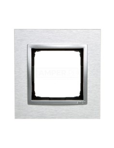 Simon 54 Nature Ramka pojedyncza metal INOX KLASYCZNY DRN1/77
