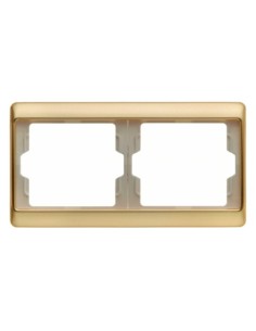 Arsys Ramka 2-krotna pozioma, złoty  13640002 Berker Hager