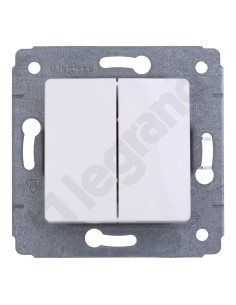 CARIVA Łącznik schodowy podwójny biały IP20 773608