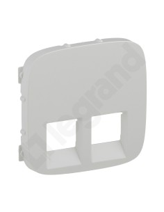 VALENA ALLURE Plakietka gniazda podwójnego 2xRJ11 lub 2xRJ45 lub RJ11/RJ45 biały 755425