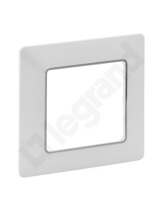 VALENA LIFE Ramka pojedyncza biała/chrom 754031