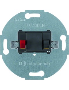 one.platform Mechanizm gniazda głośnikowego stereofonicznego 1-kr, antracyt 457205 Berker Hager