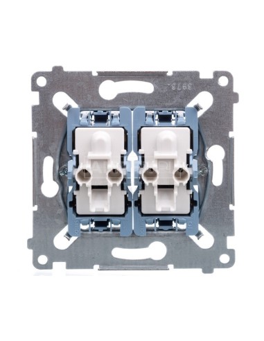 Simon 54 Łącznik krzyżowy podwójny mechanizm 10AX 250V SW7/2XM