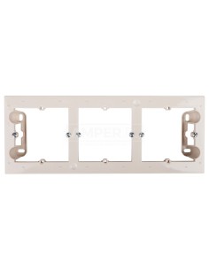 Simon 54 Premium Puszka natynkowa potrójna płytka kremowa DPN3/41