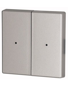 Xcomfort Klawisz 2-biegunowy srebrny tworzywo 55x55mm CWIZ-02/03-LED 126060