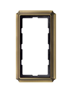 Ramka Antique, podwójna, bez środkowej poprzeczki, mosiądz antyk MTN483843