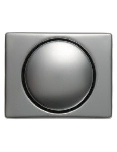 Arsys Płytka czołowa z pokrętłem regulacyjnym do ściemniacza obrotowego, stal szlachetna nierdzewna 11340004 Berker Hager