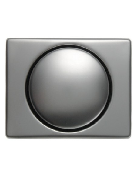 Arsys Płytka czołowa z pokrętłem regulacyjnym do ściemniacza obrotowego, stal szlachetna nierdzewna 11340004 Berker Hager