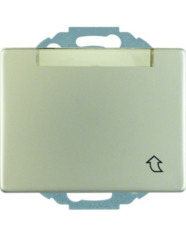 Arsys Gniazdo SCHUKO z pokrywą, polem opisowym z podwyższoną ochrona stykow, stal szlachetna nierdzewna 47580004 Berker Hager