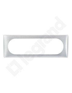 CELIANE Ramka ANODISED Tekstura aluminium 6/8-modułowa 068726