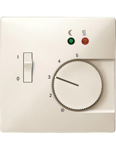 Merten System D Płytka centralna regulatora temperatury /ogrzewanie podłogowe/ kremowy MTN537544