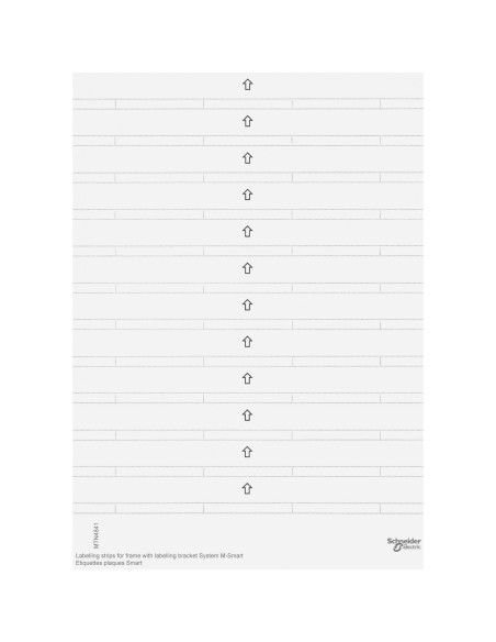 Etykiety do ramek M-SMART z polem opisowym, biel polarna MTN484100