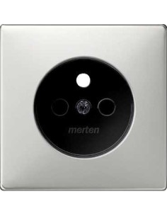 Płytka centralnamechanizmu gniazda wtykow. z/u z przesł. stal, Artec/Antique MTN2530-4146