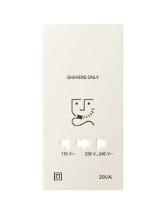 Merten System D Płytka centralna gniazda golarki kremowy MTN213444