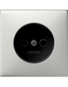 Płytka centralna mech. gniazda wtyk. b/u z przesł. stal, Artec/Antique MTN2030-4146