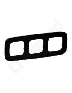 VALENA ALLURE Ramka potrójna czarne szkło 755533