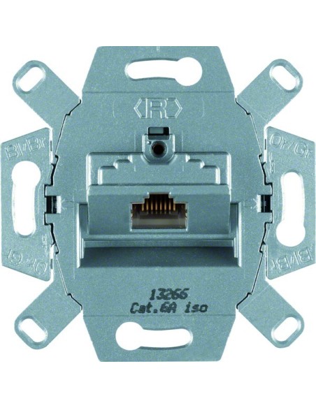 one.platform Mechanizm gniazda komputerowego UAE 1-kr (RJ45), ekranowane, kat.6a iso 4586 Berker Hager