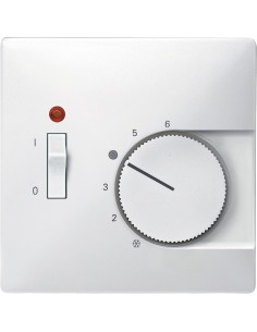 Merten System D Płytka centralna regulatora temperatury z łącznikiem biały polarny MTN539719
