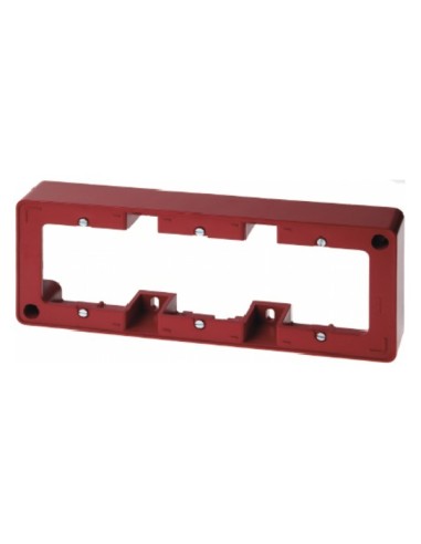 Akcesoria osprzęt Puszka natynkowa 3-krotna, czerwony 10310062 Berker Hager