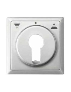 Merten System D Płytka centralna łącznika żaluzjowego na klucz stal szlachetna MTN319746