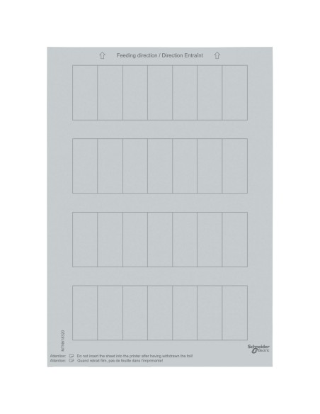 Arkusze etykiet do przycisków, srebrny, system M MTN618320