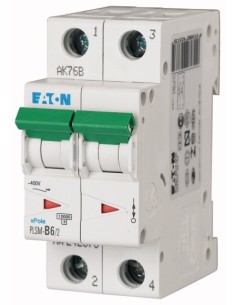 Wyłącznik nadprądowy 2P D 6A 10kA AC PLSM-D6/2-MW 242422