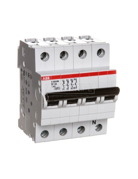 Wyłącznik nadprądowy 3P D 1,6A 6kA AC S203-D1,6 NA 2CDS253103R0971