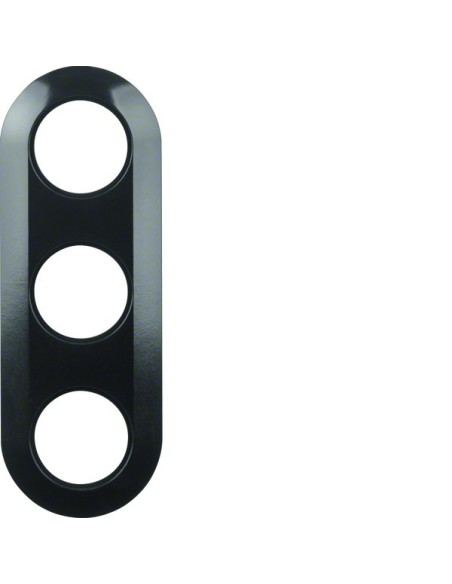 Serie 1930 Ramka 3-krotna, czarny  138131 Berker Hager