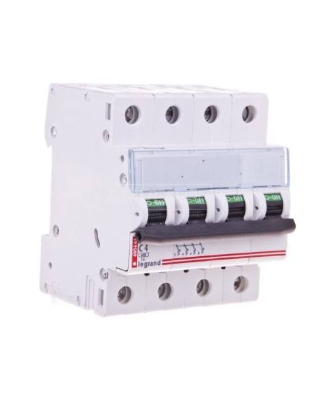 Wyłącznik nadprądowy 4P C 4A 6kA AC 605665