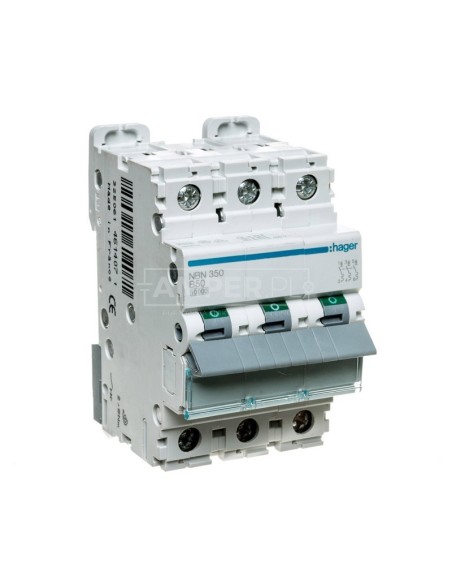 Wyłącznik nadprądowy 3P B 50A 10kA AC NBN350