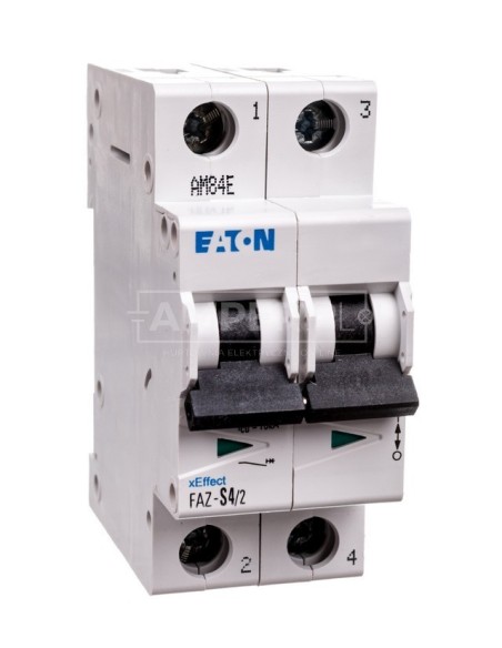 Wyłącznik nadprądowy 2P S 4A 15kA AC FAZ S4/2 278808