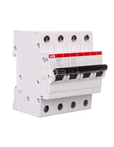 Wyłącznik nadprądowy 4P C 13A 6kA AC SH204-C13 2CDS214001R0134