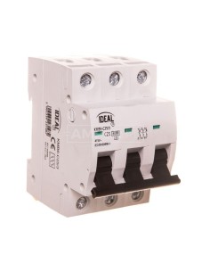 Wyłącznik nadprądowy 3P C 25A 6kA AC KMB6-C25/3 23148